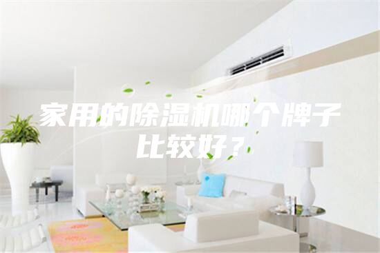 家用的除湿机哪个牌子比较好？