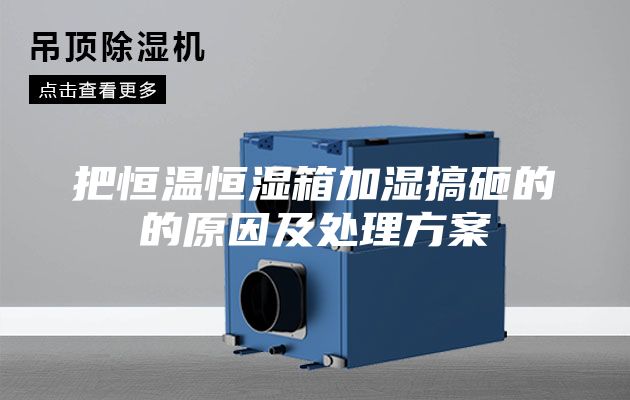 把恒温恒湿箱加湿搞砸的的原因及处理方案