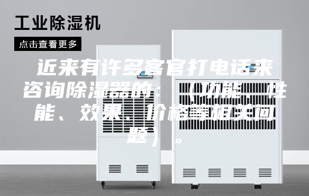 近来有许多客官打电话来咨询除湿器的：（功能、性能、效果、价格等相关问题）。