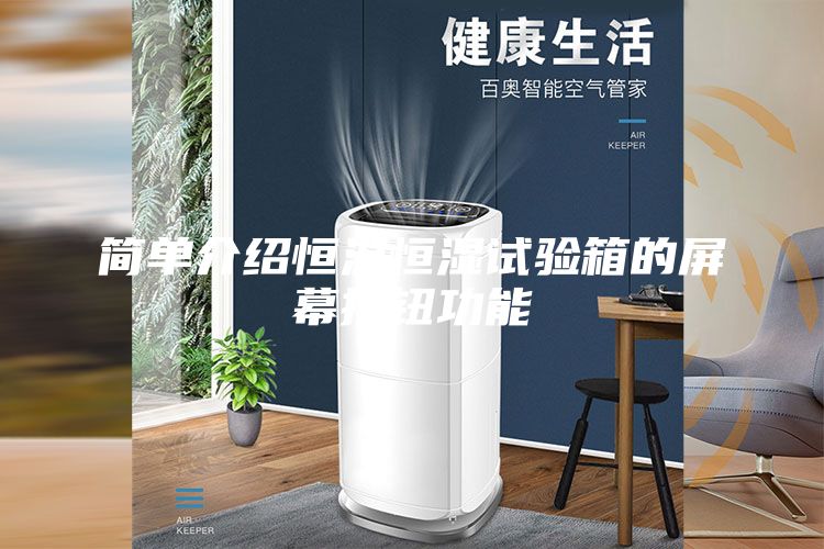 简单介绍恒温恒湿试验箱的屏幕按钮功能