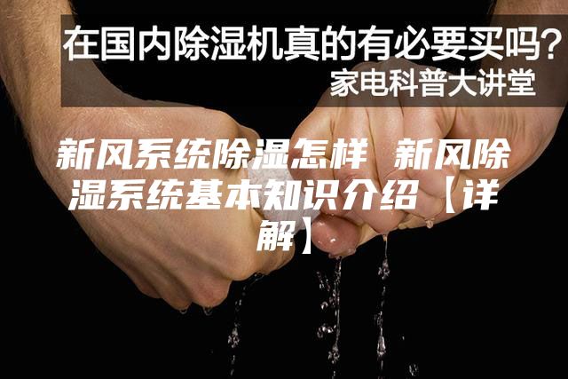 新风系统除湿怎样 新风除湿系统基本知识介绍【详解】