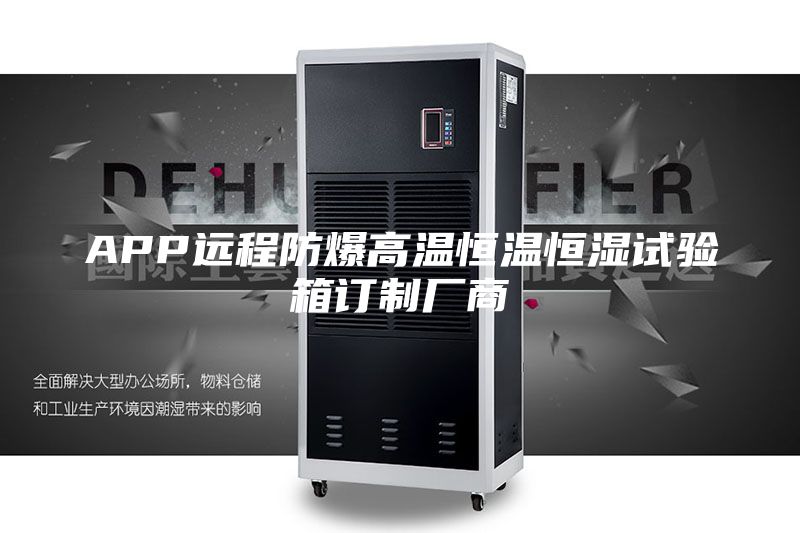 APP远程防爆高温恒温恒湿试验箱订制厂商