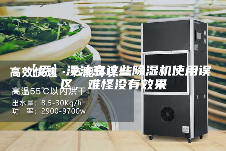 【原】没注意这些除湿机使用误区，难怪没有效果