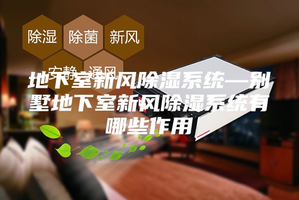 地下室新风除湿系统—别墅地下室新风除湿系统有哪些作用