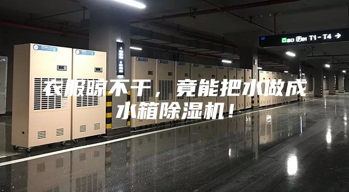 衣服晾不干，竟能把水做成水箱除湿机！