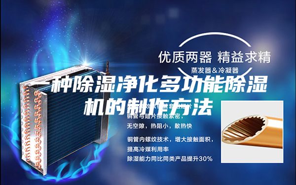 一种除湿净化多功能除湿机的制作方法