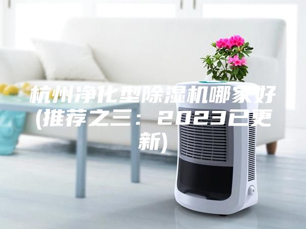 杭州净化型除湿机哪家好(推荐之三：2023已更新)