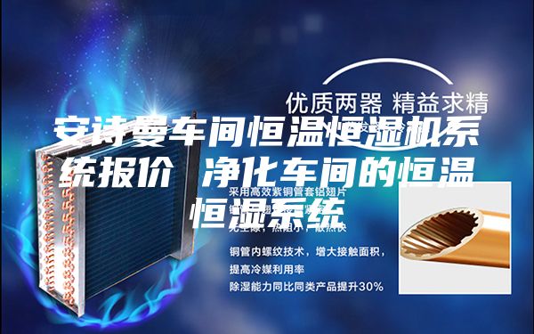 安诗曼车间恒温恒湿机系统报价 净化车间的恒温恒湿系统