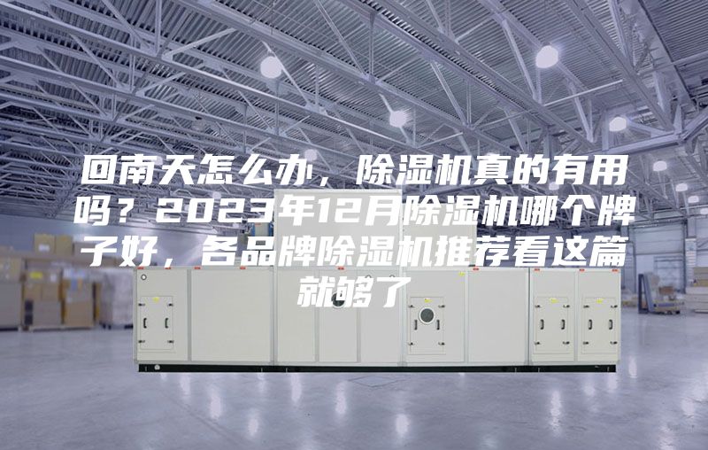回南天怎么办，除湿机真的有用吗？2023年12月除湿机哪个牌子好，各品牌除湿机推荐看这篇就够了