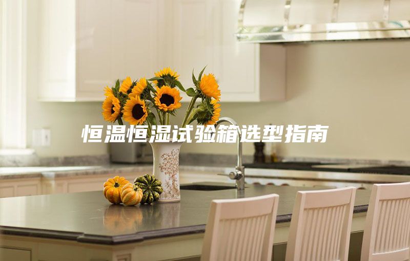 恒温恒湿试验箱选型指南