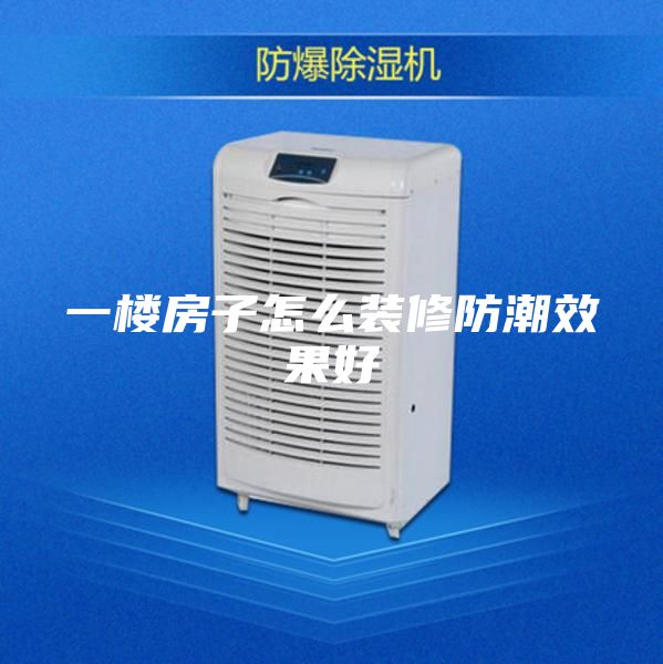 一楼房子怎么装修防潮效果好