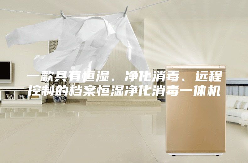 一款具有恒湿、净化消毒、远程控制的档案恒湿净化消毒一体机