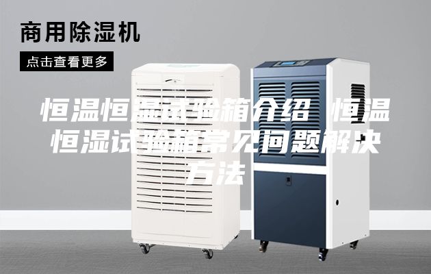 恒温恒湿试验箱介绍 恒温恒湿试验箱常见问题解决方法