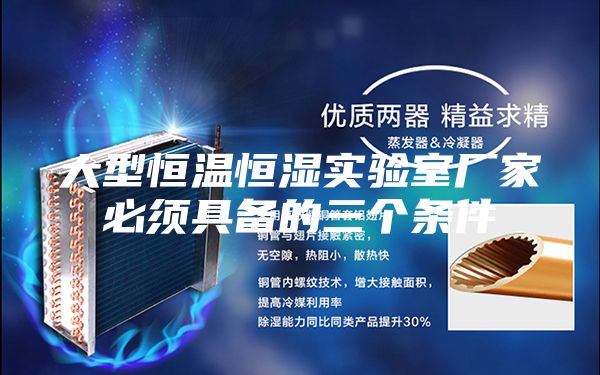 大型恒温恒湿实验室厂家必须具备的三个条件