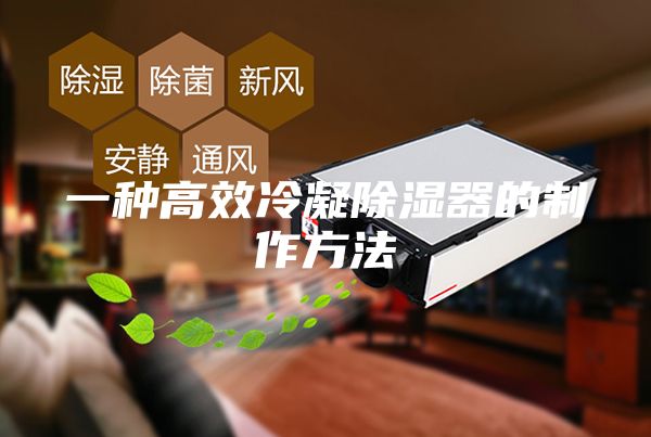 一种高效冷凝除湿器的制作方法