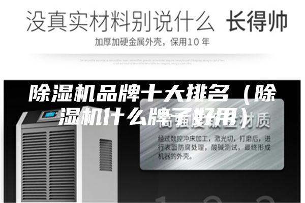 除湿机品牌十大排名（除湿机什么牌子好用）