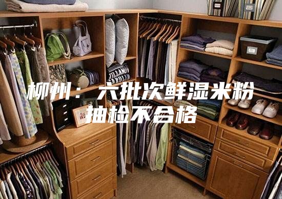 柳州：六批次鲜湿米粉抽检不合格