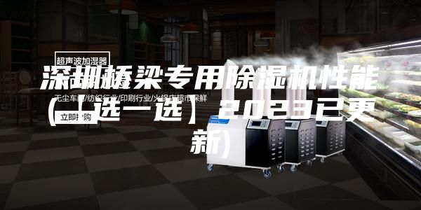 深圳桥梁专用除湿机性能(【选一选】2023已更新)