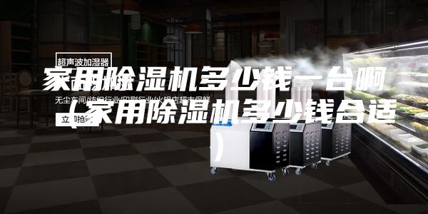 家用除湿机多少钱一台啊（家用除湿机多少钱合适）