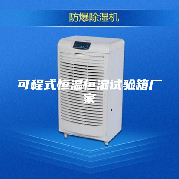 可程式恒温恒湿试验箱厂家