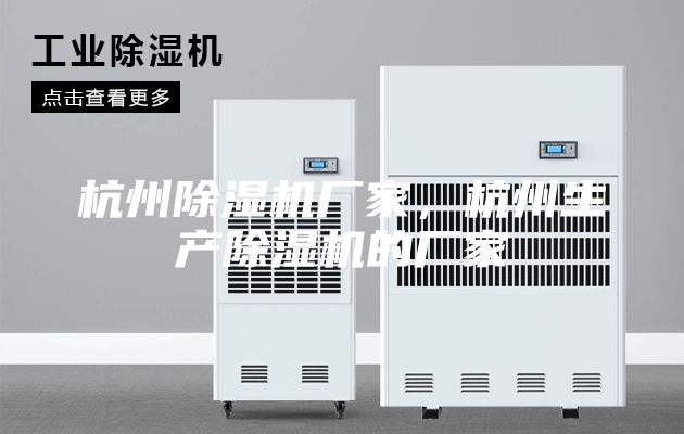 杭州除湿机厂家，杭州生产除湿机的厂家