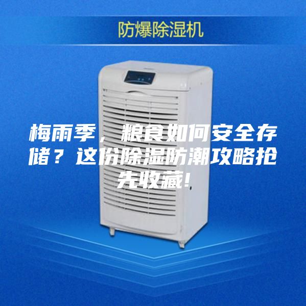 梅雨季，粮食如何安全存储？这份除湿防潮攻略抢先收藏!