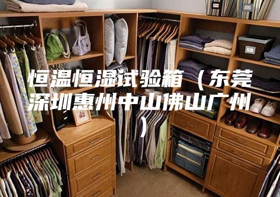 恒温恒湿试验箱（东莞深圳惠州中山佛山广州）