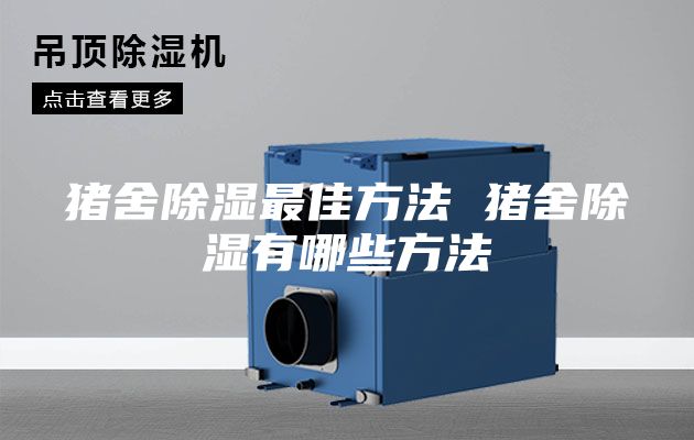 猪舍除湿最佳方法 猪舍除湿有哪些方法