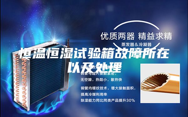 恒温恒湿试验箱故障所在以及处理