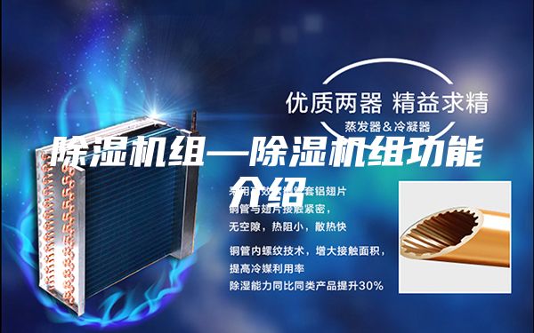 除湿机组—除湿机组功能介绍